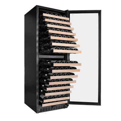 Built-In/Freestanding Wine Cellar 24" , 155 Bottles Capacity, Two(2) Temperature Zones, With Seamless Door