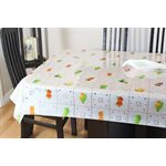 Nappe de Table "Dentelle Blanche avec Fruits", 54 Po x 25 Mètres