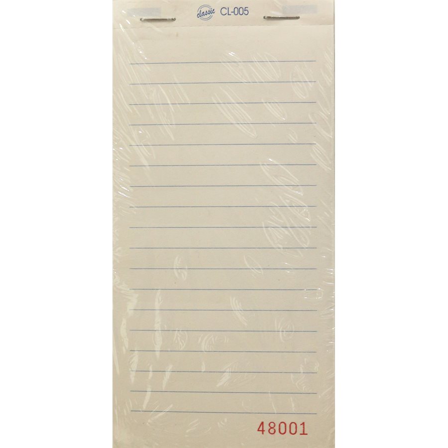 Bloc Notes/Commandes - 10 pqts de 100 (16.5 x 8cm)