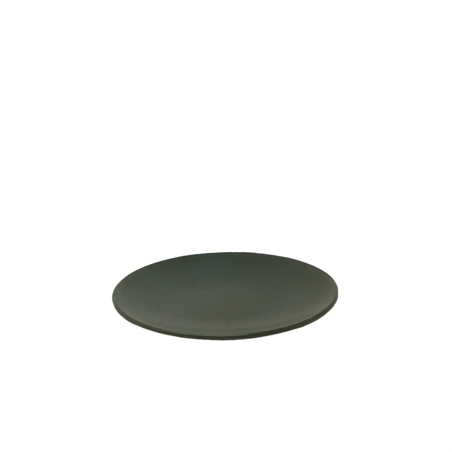 Plate Round Coupe Shape 6.4" , Olive Color