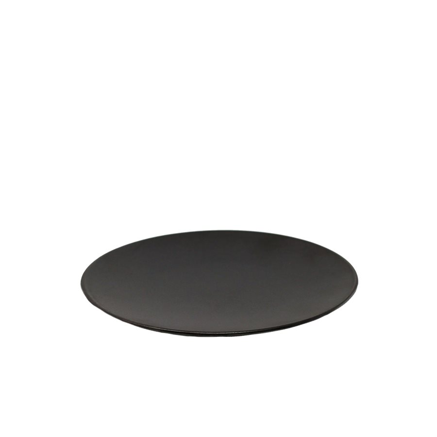 Assiette Ronde 8po. , Noir, Forme Coupe