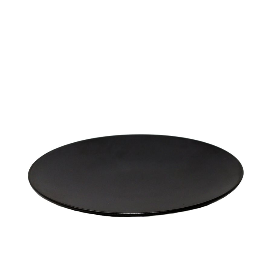 Coupe Shape Plate 10.8" , Black, Round