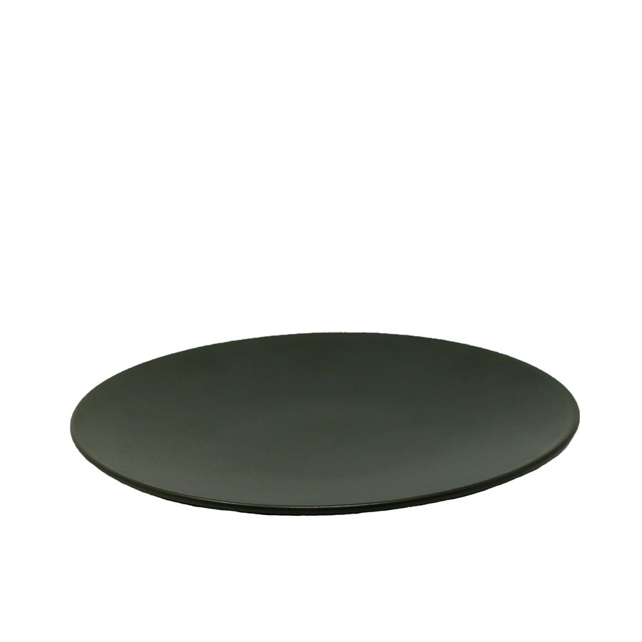 Assiette Ronde Forme Coupe 10.8po. , Couleur Olive