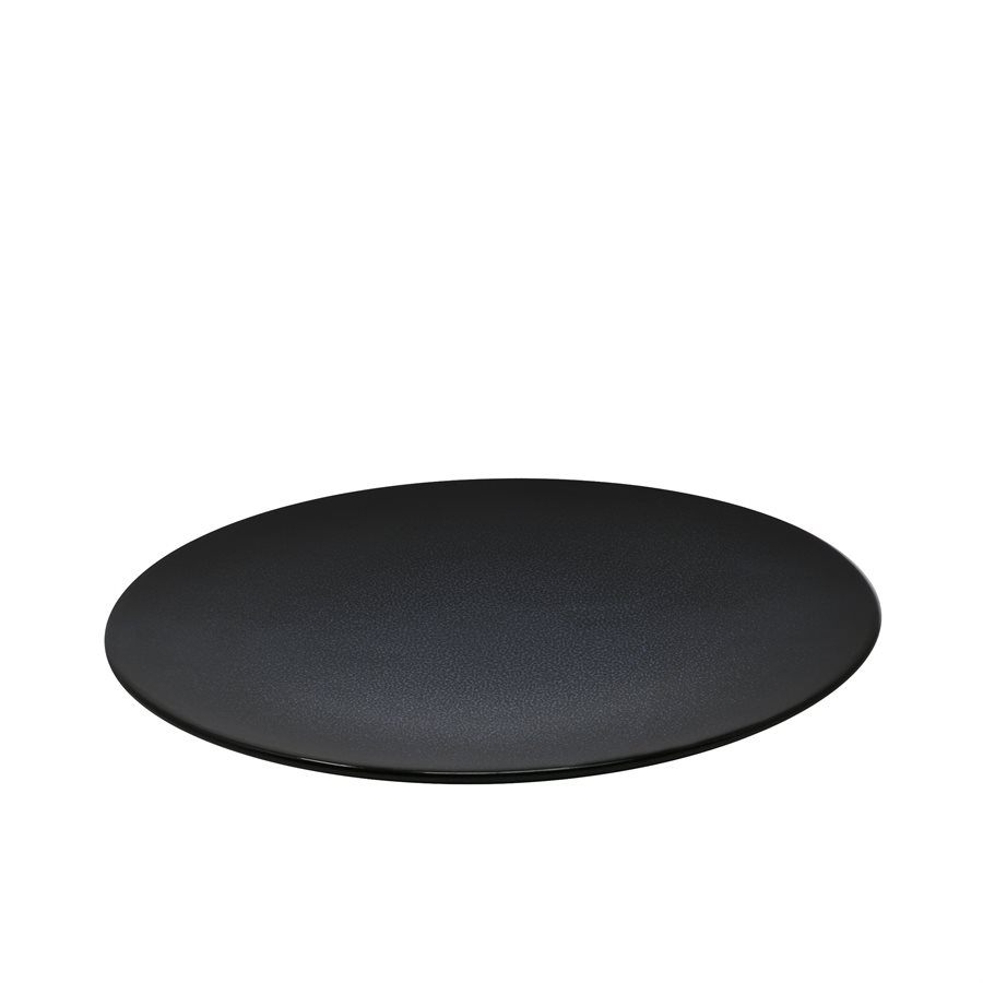 Assiette Ronde Forme Pianka Noir Lune 10.8po.