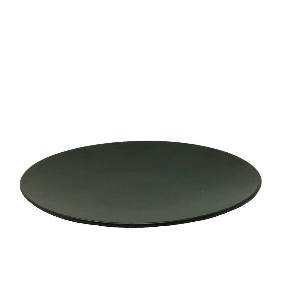 Assiette Ronde Forme Coupe 12.8po. , Couleur Olive