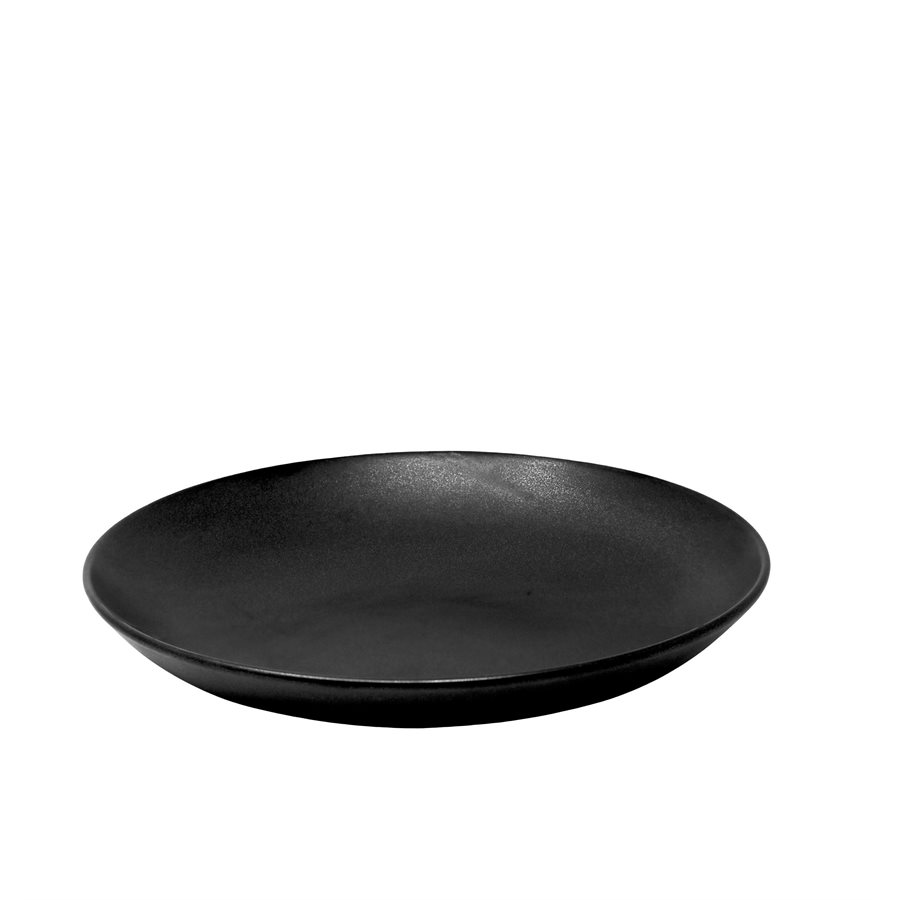 Assiette À Couscous Noire 10.2po. Assiette À Couscous Noire 10.2po.