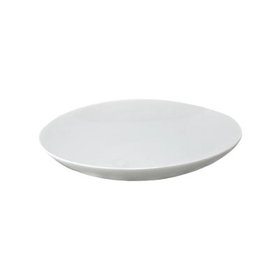 Assiette À Soupe 9.8po. , Blanc, Forme Coupe, Ronde