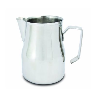 Creamer/Pitcher, Frothing, Spouted Beak, Stainless Steel, 17 Oz