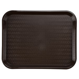 Tray, Cafeteria/Fast Food, Chocolate Brown, 14 X 18"