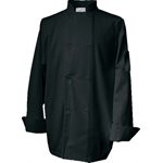 Chef Jacket, Large, Black, "Economy Basic"