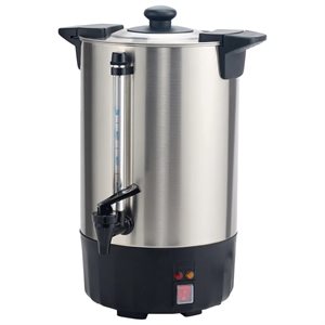 PERCOLATOR COMMERCIAL 50-CUP (8L) STAINLESS STEEL COFFEE URN, 110-120V, 950W