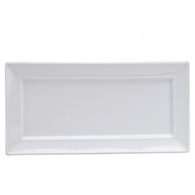 Assiette Rectangulaire, "Buffalo Bright White", 24 X 12 CM, 3Dz