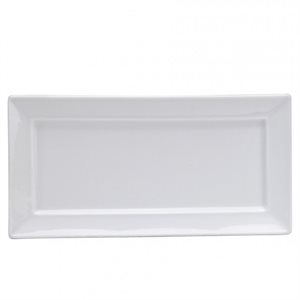 Assiette Rectangulaire, "Buffalo Bright White", 24 X 12 CM, 3Dz