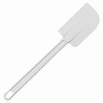 Spatula (Bowl Scraper), White, 13.5" Length, Polypropylene Handle