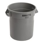 Bac/Poubelle, Multifonction, 37.9 Litres, Signé "Brute", Gris