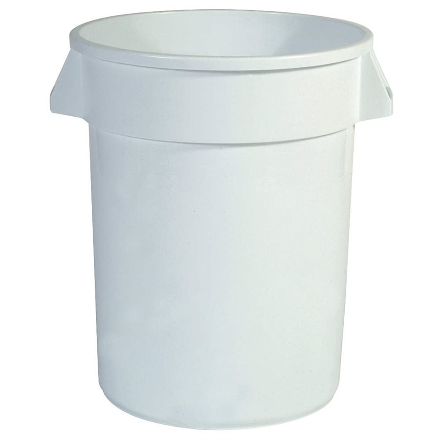 Container/Trash Can (Without Lid), 10 US Gallon(37.9L), White