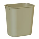 Wastebasket (Trash Can), Small, 13.6 Qt, Beige