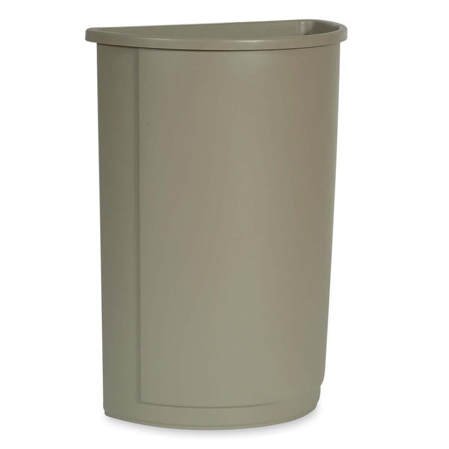 Container/Trash Can, half Round, 21 US Gallon(79.5L), Beige