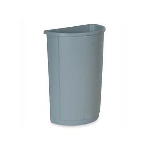 Container/Trash Can, half Round, 21 US Gallon(79.5L), Beige