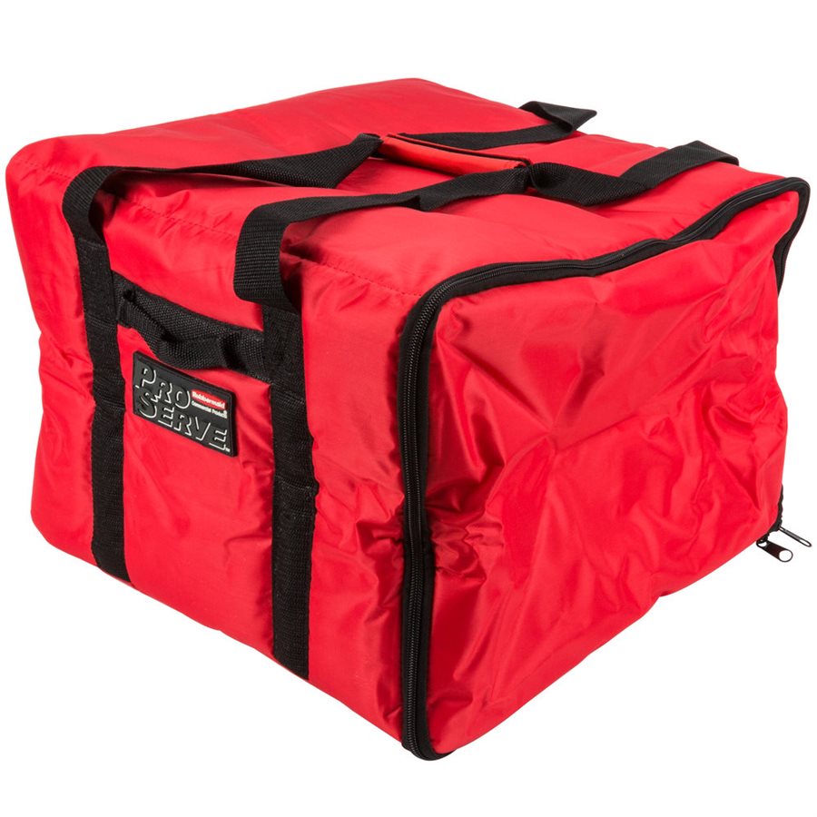 Bag, Delivery (Pizza, Sandwich,Catering), Insulated, Medium, Red