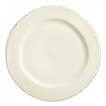 Assiette en Porcelaine, Ronde, 9 Po (22.9 CM), Bord Moyen, "Farmhouse"