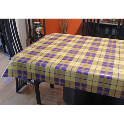 Nappe de Table "Carreaux Bleu et Jaune", 54 Po x 20 Mètres