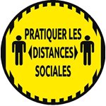 PANNEAU DE PLANCHER - DISTANCES SOCIALES (FR)