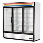 Congélateur/Vitrine, 3 Portes Fixes, 78.13 X 29.88 X 78.63 Po, Blanc