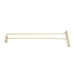 GLASS RACK STRIP - BRASS 16"