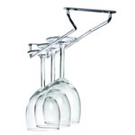 GLASS RACK 10" CHROME