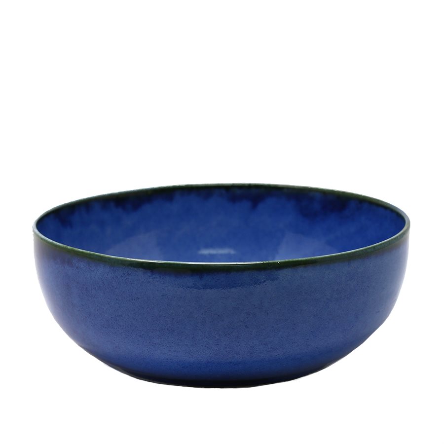 Bol Profond Rond Forme Coupe 9.2po. , Couleur Bleu Ciel