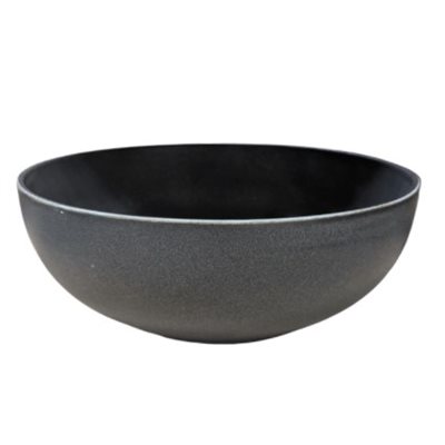 Bol à Salade Rond En Forme de Coupe 7.1po. , Noir Mat