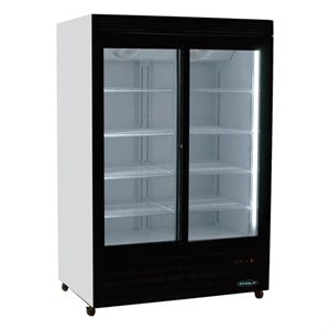 Kool-It KSM-40 48" 2 Door Glass Merchandiser Refrigerator