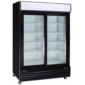 Refrigerated Merchandiser, Double Sliding Glass Door, 50 Cu.ft. , 115V