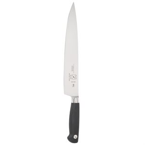 Chef Knife, Forged, Straight Edges, Short Bolster, 10" Blade