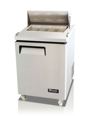 SANDWICH PREP TABLE, ONE SOLID DOOR, 6.5CU/FT (115V/60HZ)