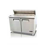 2 DOOR STANDARD TOP REFRIGERATED SANDWICH/SALAD PREP TABLE 48" NO INSERTS INCLUDED