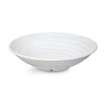 Bowl (Ribbed Design), Round, 32 Oz / 950 ML, Melamine, White