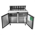 Refrigerated Sandwich Prep Table 48" ,Double Door, 13.4 CU/FT