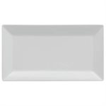 Plate, Rectangular, Ceramic, White, 11 X 6"