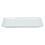 Plate, Rectangular, Ceramic, White, 9.25 X 4.5"