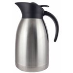 Carafe, Vacuum Insulated, 18/10 Stainless Steel, 68Oz/2L