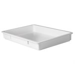 Dough Box, 25-5/8" L × 18" W × 3-1/4" H, Rectangular, Plastic, White