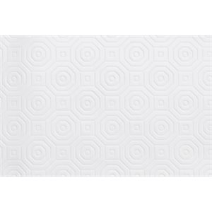 Dessus de table "Pad Hexagonal White", 54 Po x 10 Mètres
