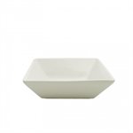 Bowl, Square, Ceramic, White, 6"