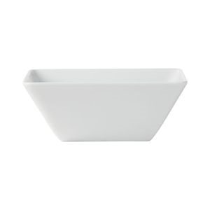 Bol Carré En Céramique, Blanc, 21 CM