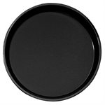 Cambro Black 11" Round Polytread Serving Tray