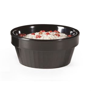 Ramekin, Melamine, Black, Stackable, 3 Oz / 88 ML