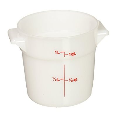 Cambro RFS1148 1 Qt. Round Food Storage Container - White