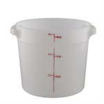 Boîte de Rangement Ronde, Cambro RFS6148 6 Qt. Blanche